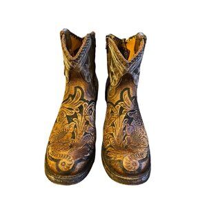 Old Gringo Polo Chale Boots Size 10B Zipper Leather SEE PHOTOS